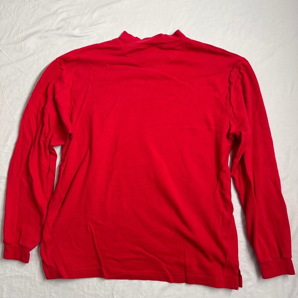 Target Logo Red Mock Neck Long Sleeve T-Shirt Port Authority Size L - Picture 5 of 5